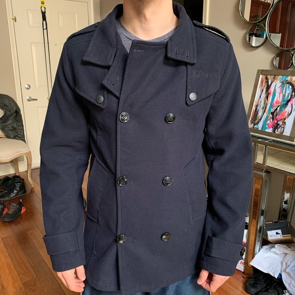 Tom’s Ware Navy Peacoat - Picture 2 of 8